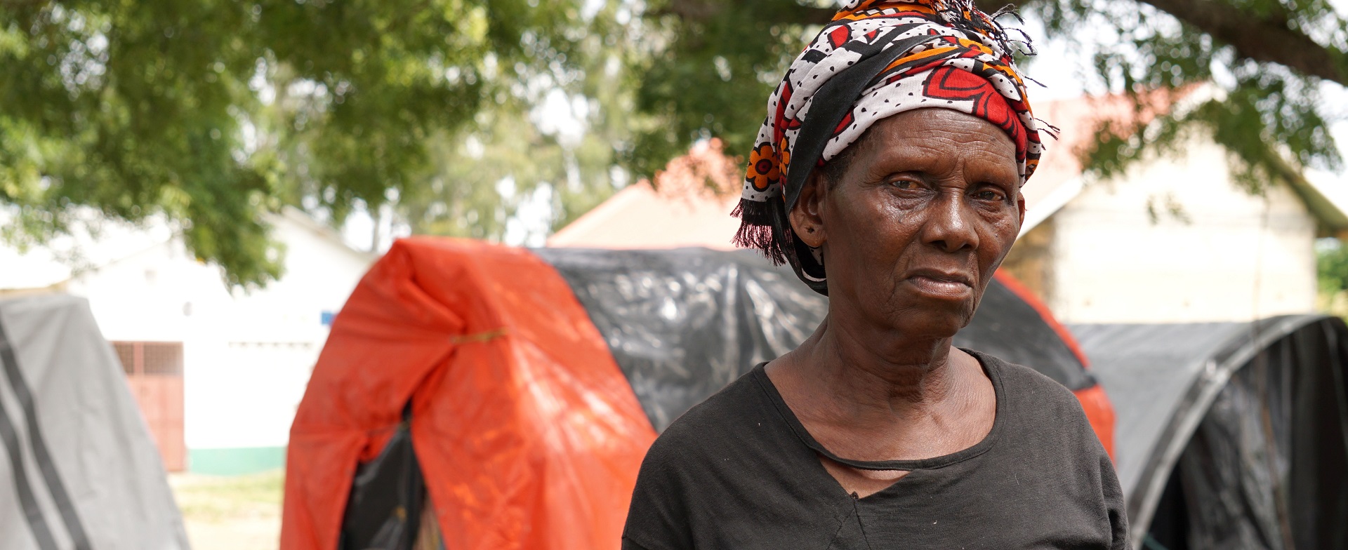 Nyevu Kai hat durch die Überschwemmungen in Kenia ihr Zuhause verloren.