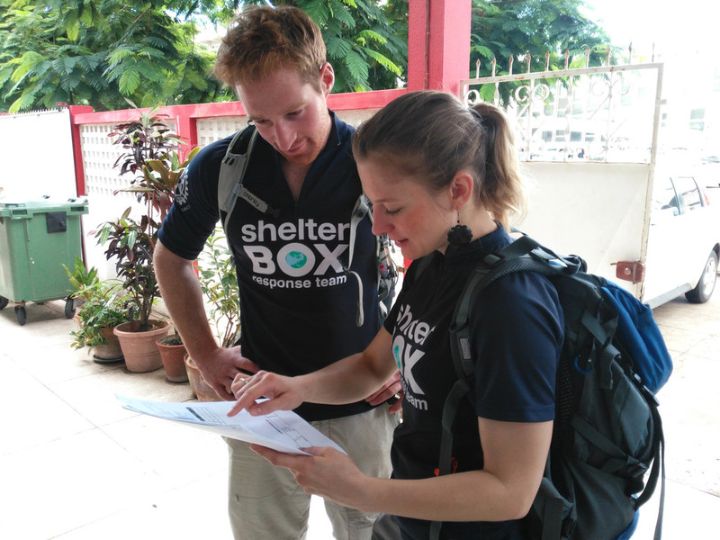 Unsere ShelterBox Response Teams schätzen nach einer Katastrophe im jeweiligen Land den Bedarf an Notunterkünften und weiteren lebenswichtigen Hilfsgütern ein.