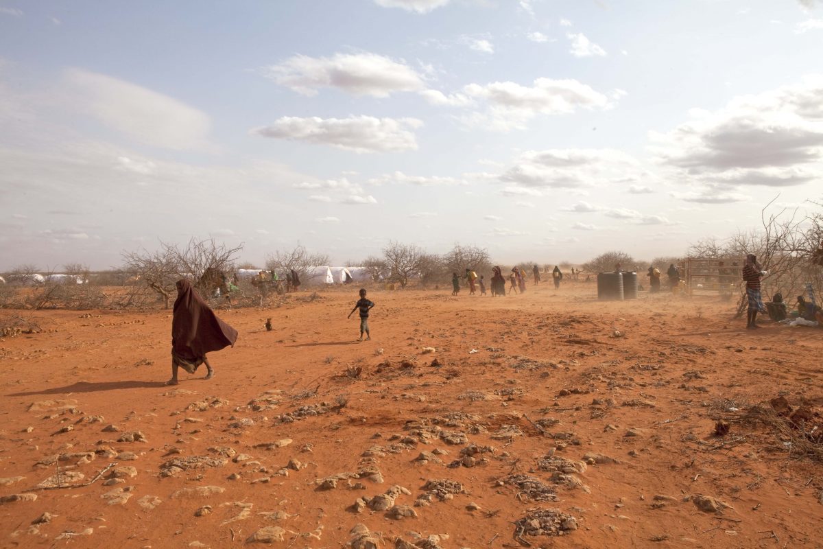 Äthiopien ist von zahlreichen Katastrophen und Konflikten betroffen. Zu sehen ist eine Wüste, das Bild wurde bei einem Einsatz von ShelterBox 2011 aufgenommen
