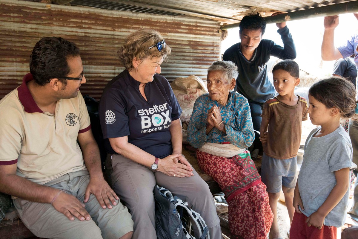 Shelterbox als Bezugsberechtigten festlegen und Gutes tun.