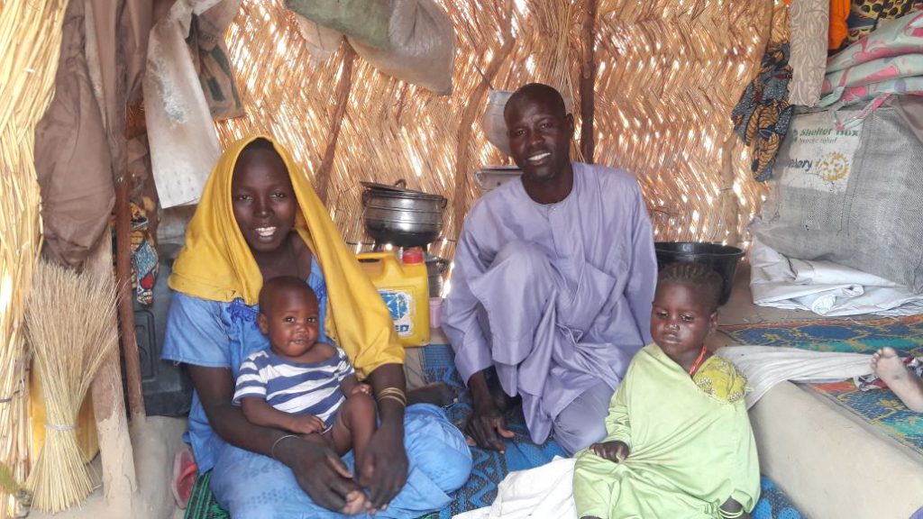 Die Familie floh vor dem terror der Boko Haram