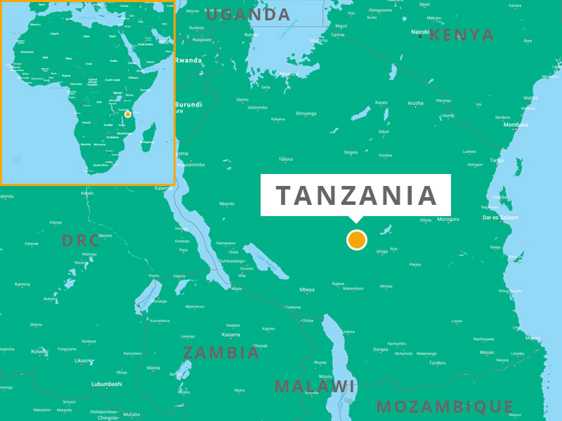 Tanzania Karte