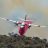 Löschflugzeug während der Waldbrände in Kalifornien
