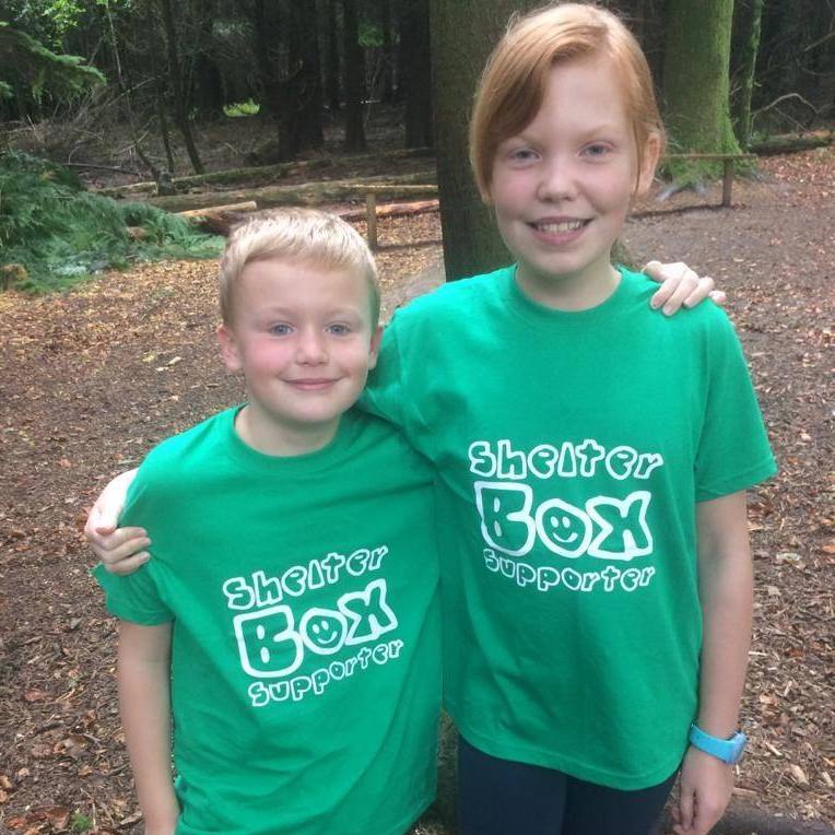 Ella und James Fundraisingaktion für ShelterBox UK