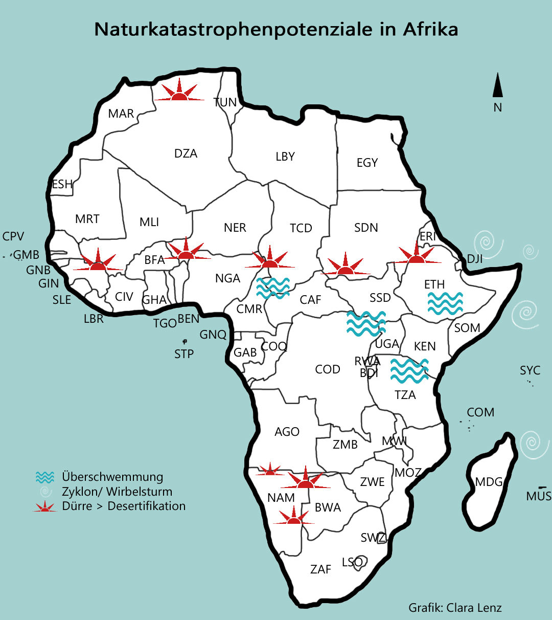 Naturkatastrophen in Afrika