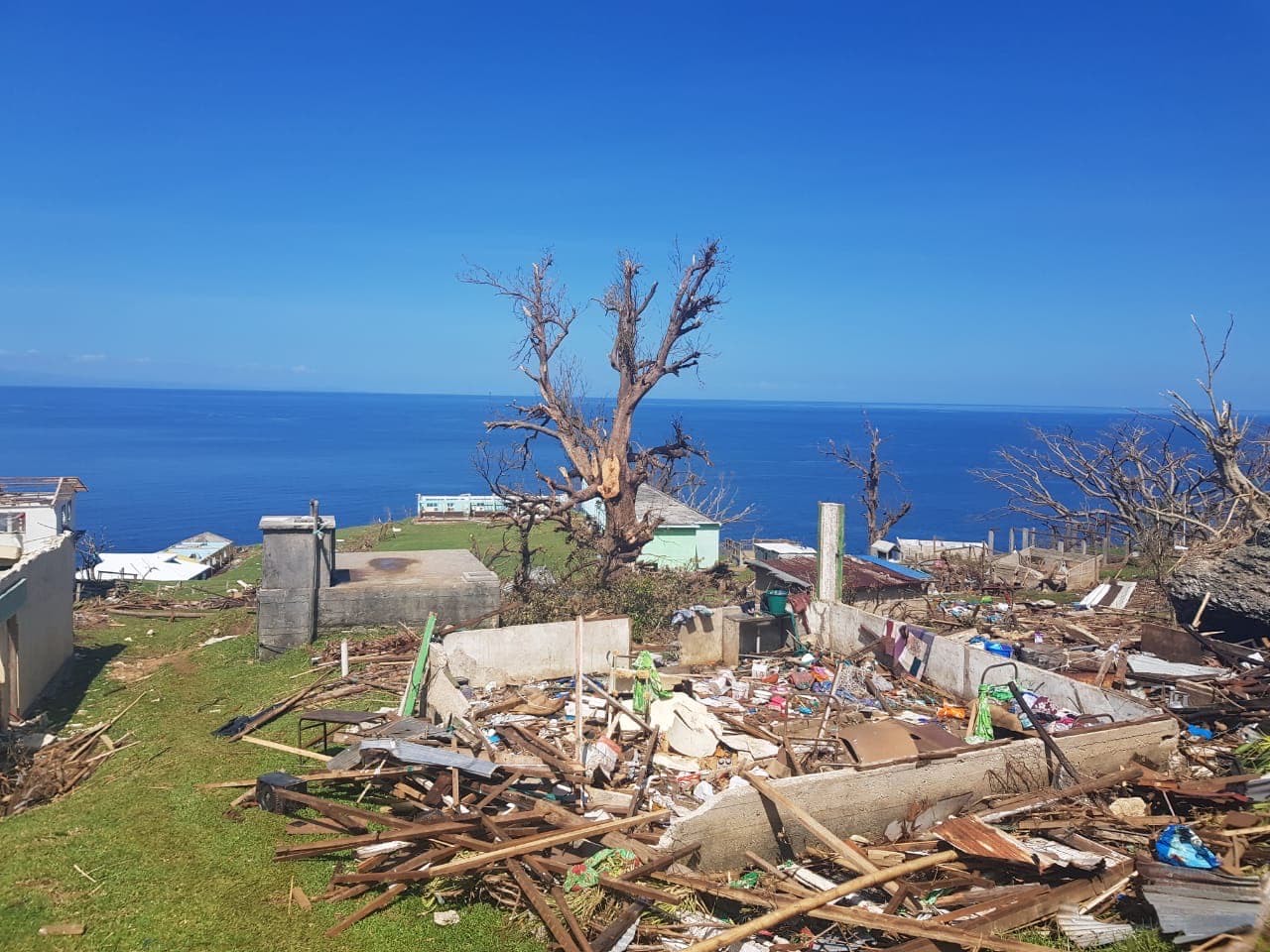 Vom Zyklon Harold verursachte Schäden auf den Inseln Pentecost und North Ambrym, Vanuatu. Betty Toa/UN Women