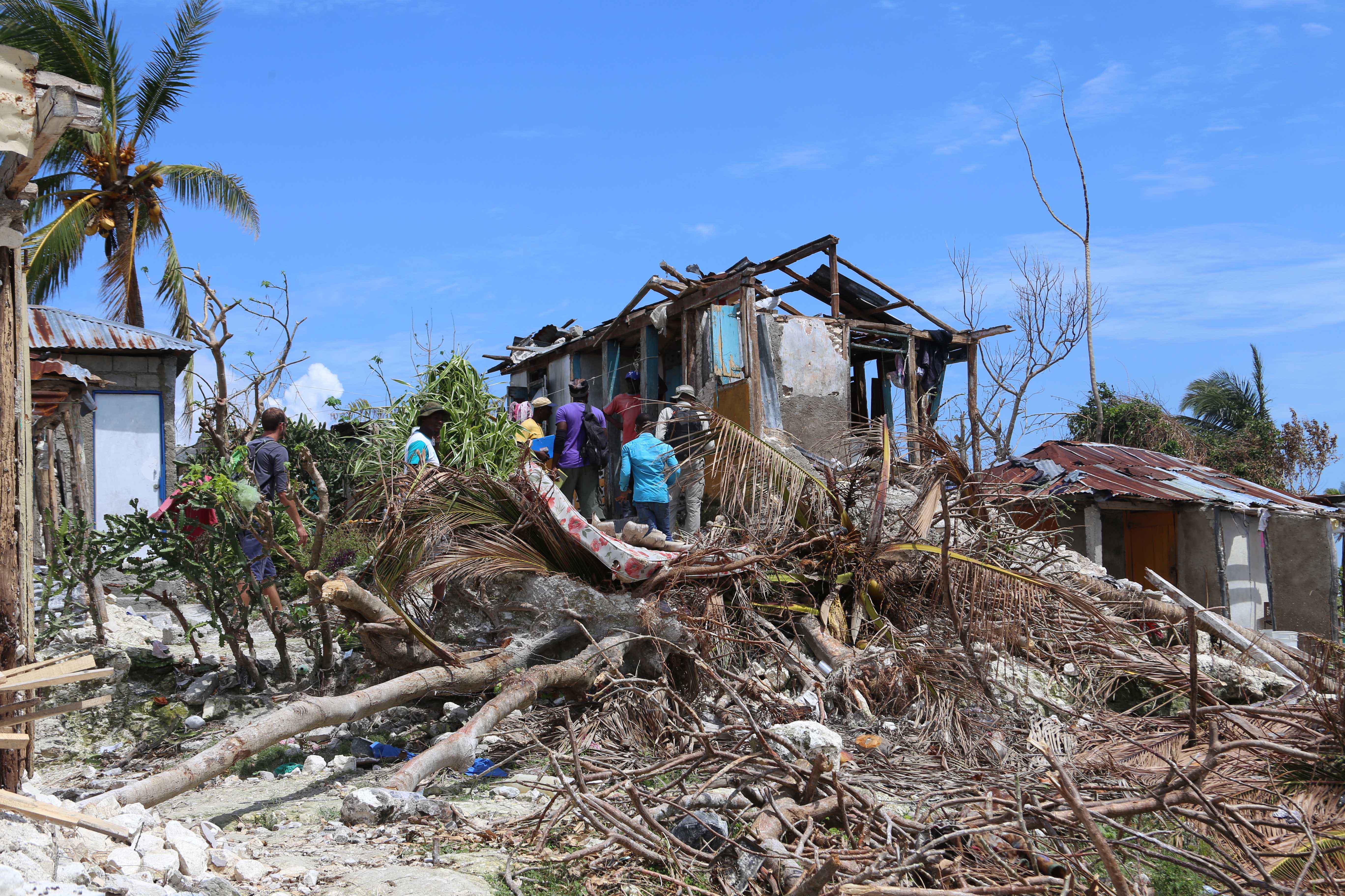 Weitere Verwüstungen in Haiti durch Hurrikan Matthew im Jahr 2016. ShelterBox war im Einsatz
