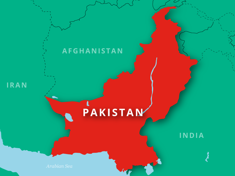 Karte von Pakistan